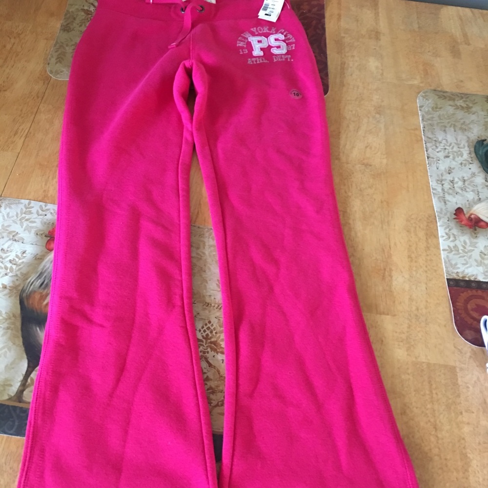 Pink girls aeropostale sweat pants